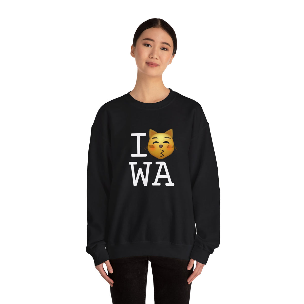 "I'm a Kissing Cat toward Washington" Sweatshirt