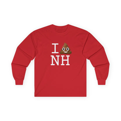 "I Poop in New Hampshire" Long Sleeve Shirt