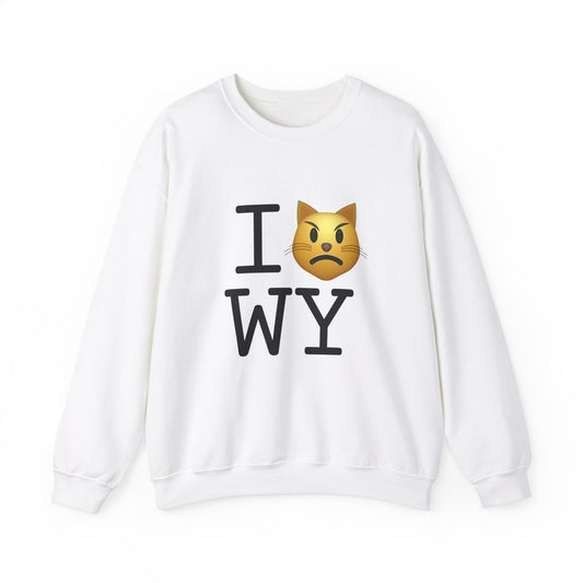 "I'm an Angry Cat about Wyoming" Sweatshirt