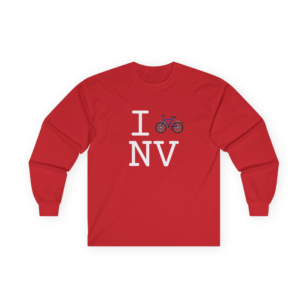 "I Bicycle Nevada" Long Sleeve Shirt
