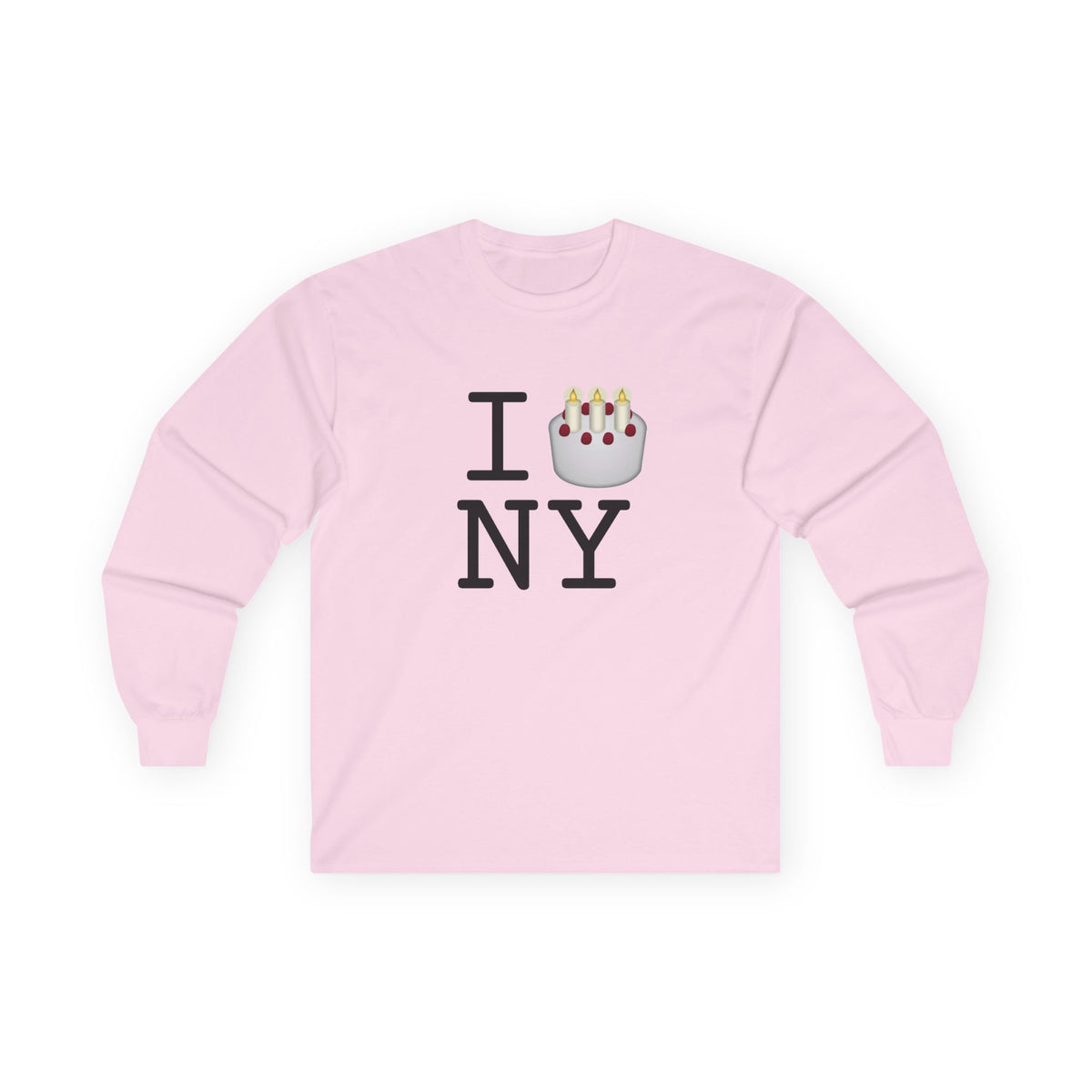 "I Birthday Cake New York" Long Sleeve Shirt