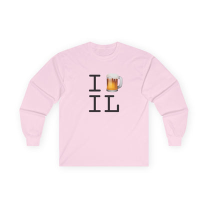 "I Beer Illinois" Long Sleeve Shirt