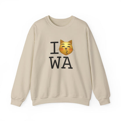 "I'm a Kissing Cat toward Washington" Sweatshirt