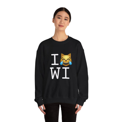 "I'm Laughing like a Cat at Wisconsin" Sweatshirt