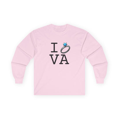 "I'm Married to (Diamond Ring) Virginia" Long Sleeve Shirt