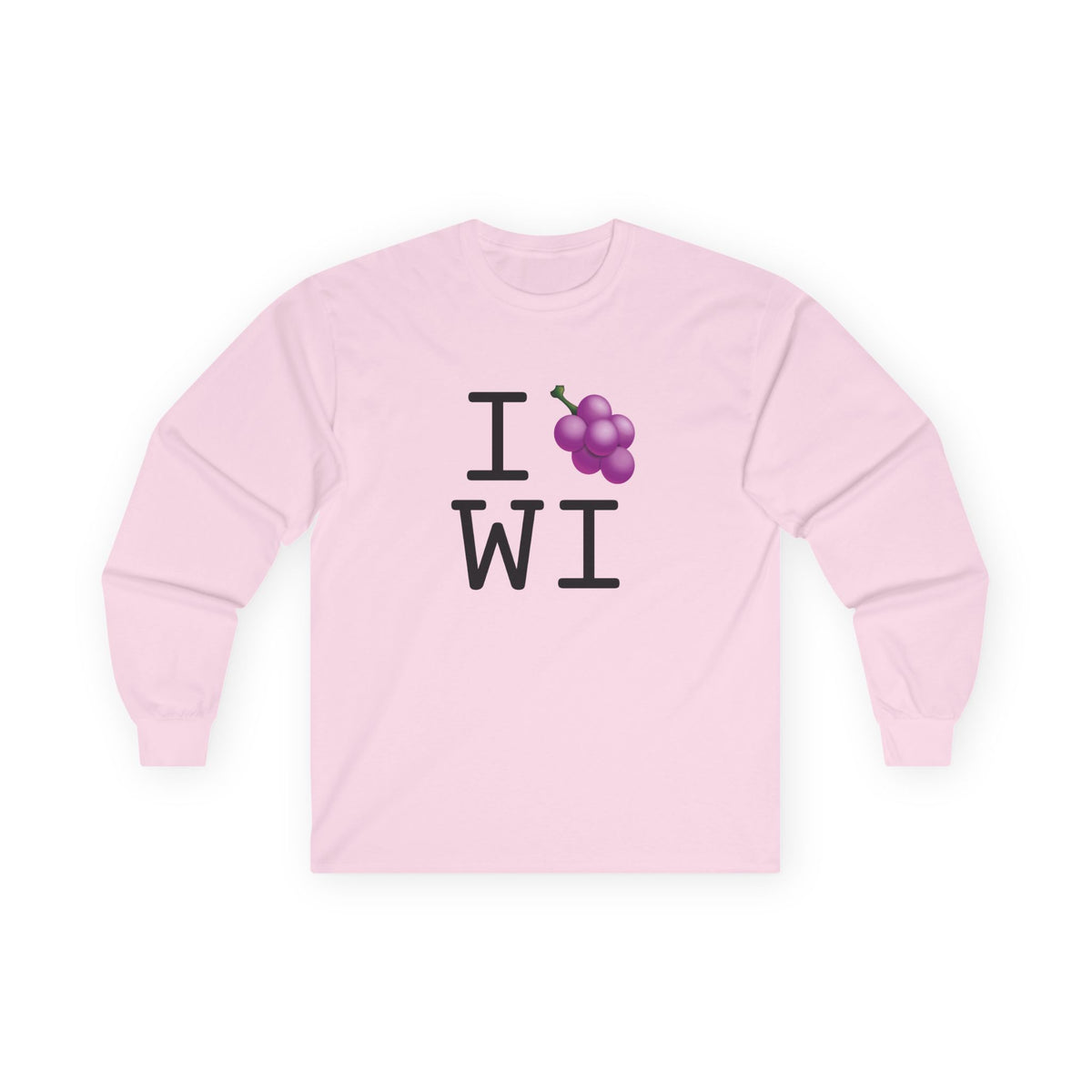 "I Grape Wisconsin" Long Sleeve Shirt