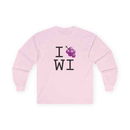 "I Grape Wisconsin" Long Sleeve Shirt