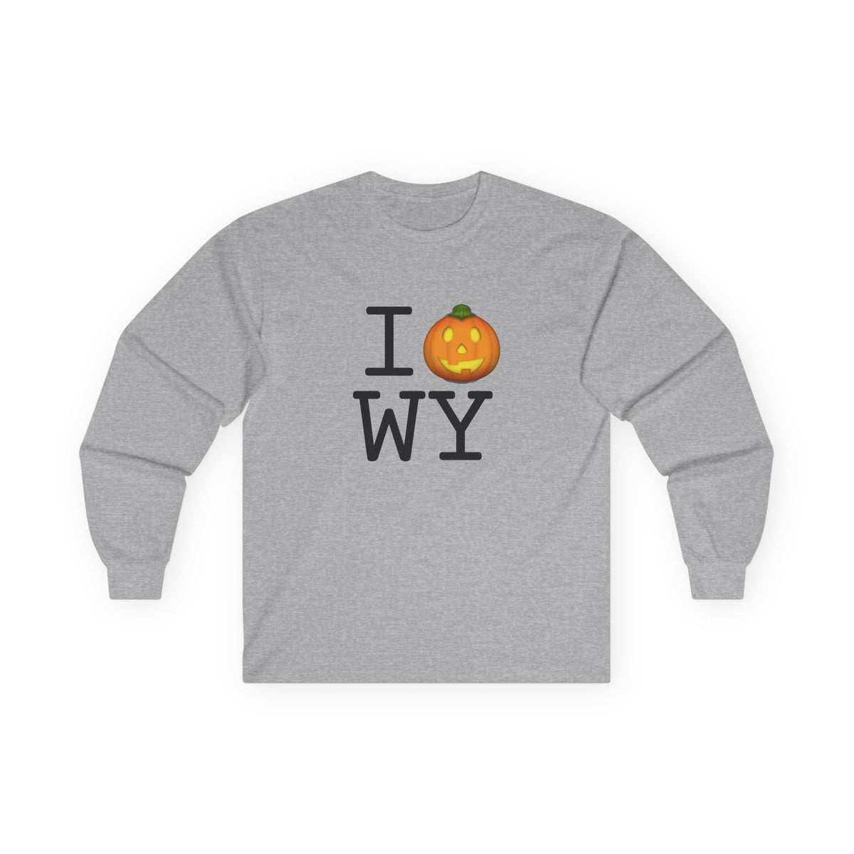 "I Jack-O-Lantern (Pumpkin) Wyoming" Long Sleeve Shirt