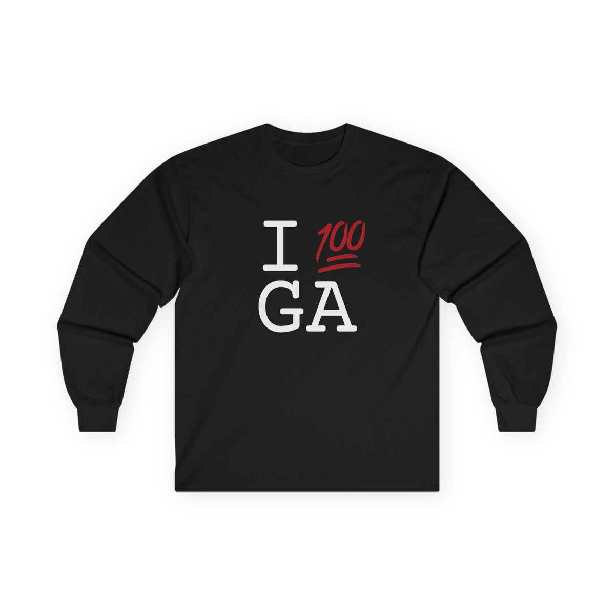"I Keep it 100 in Georgia" Long Sleeve Shirt