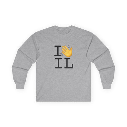"I Wave at Illinois" Long Sleeve Shirt