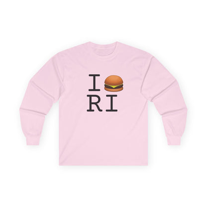 "I Cheeseburger Rhode Island" Long Sleeve Shirt