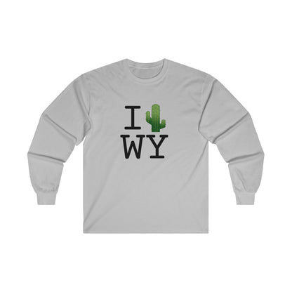 "I Cactus Wyoming" Long Sleeve Shirt