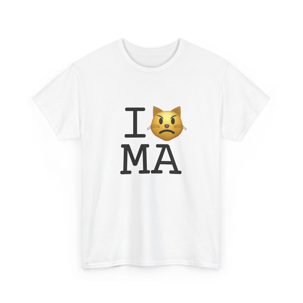 "I'm a Pouting Cat about Massachusetts" Tee