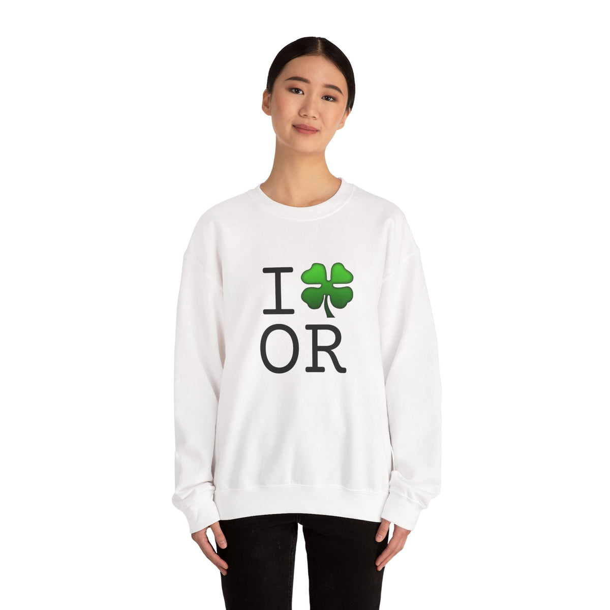 "I'm Lucky (Clover) in Oregon" Sweatshirt