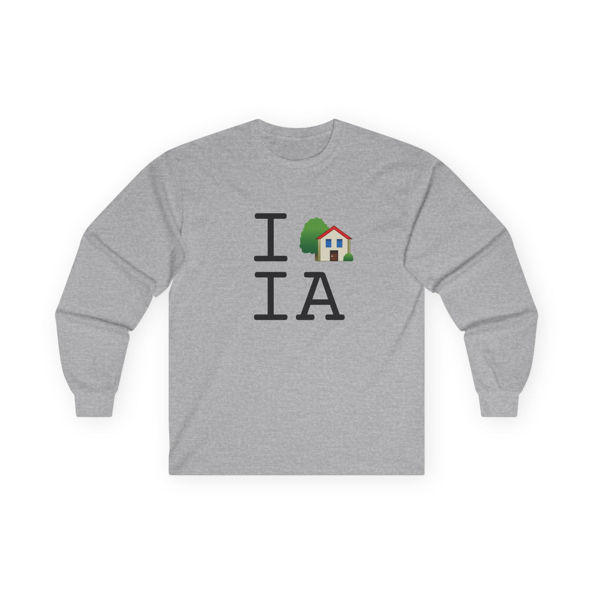 "I'm Home in Iowa" Long Sleeve Shirt