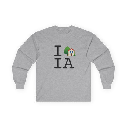 "I'm Home in Iowa" Long Sleeve Shirt