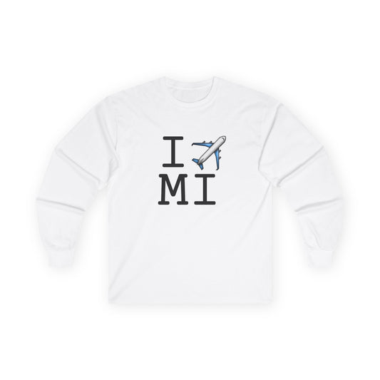 "I Fly Over Michigan" Long Sleeve Shirt