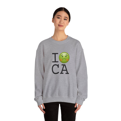 "I'm Nauseous about California" Sweatshirt