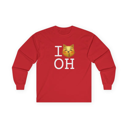 "I'm a Kissing Cat toward Ohio" Long Sleeve Shirt