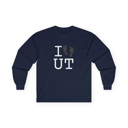 "I leave Footsteps in Utah" Long Sleeve Shirt