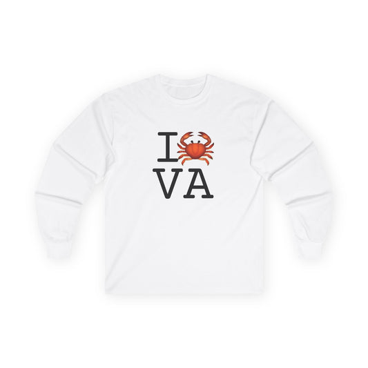 "I Crab Virginia" Long Sleeve Shirt