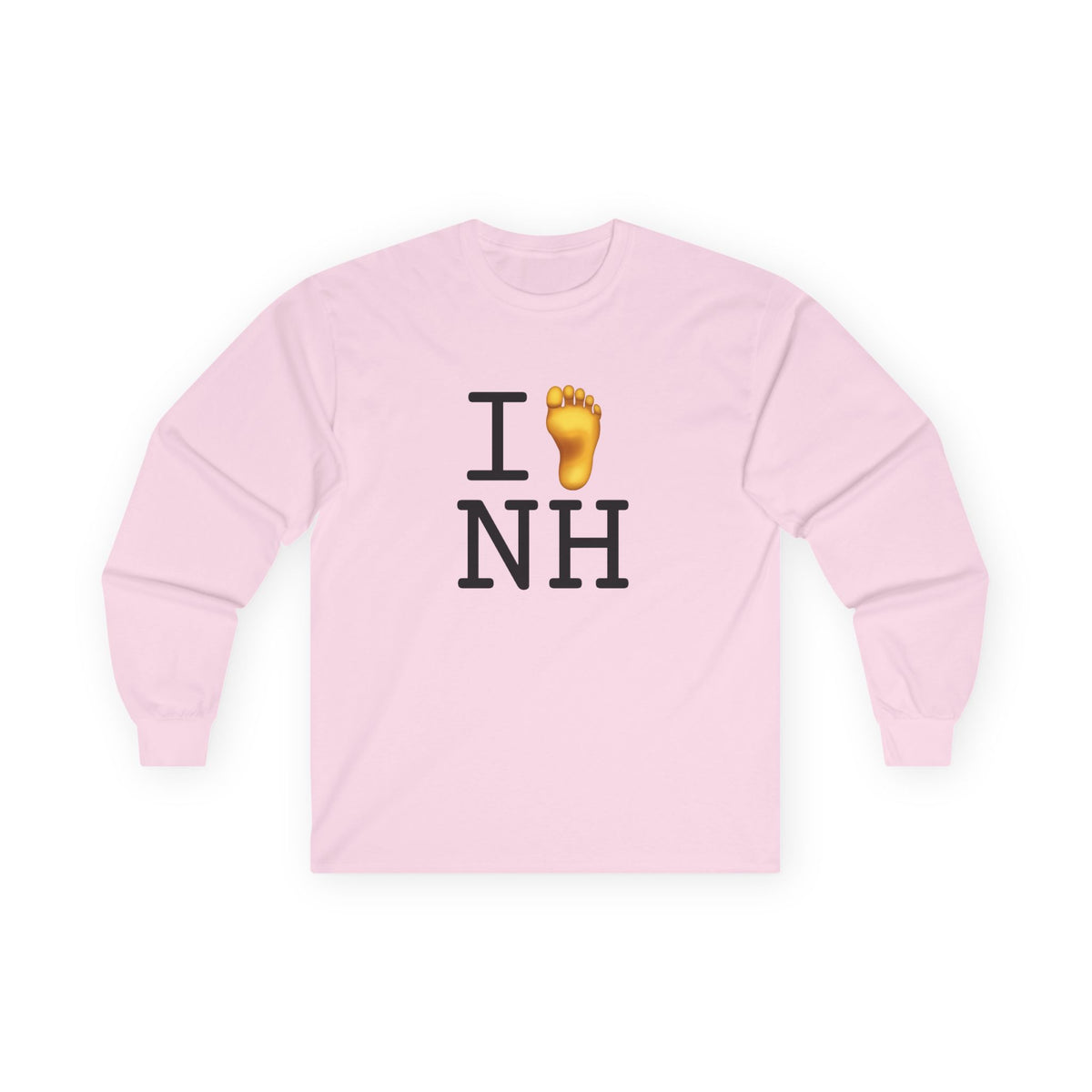 "I Foot New Hampshire" Long Sleeve Shirt