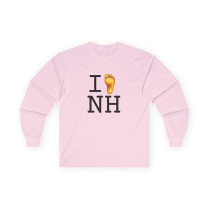 "I Foot New Hampshire" Long Sleeve Shirt