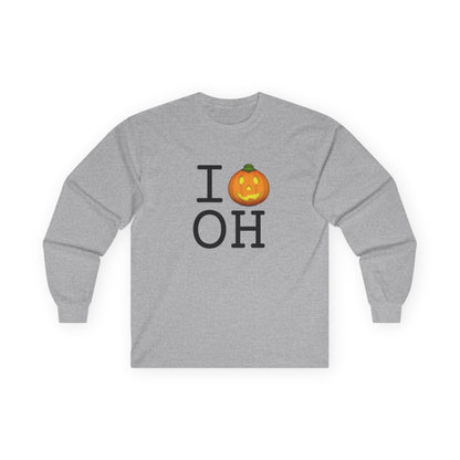 "I Jack-O-Lantern (Pumpkin) Ohio" Long Sleeve Shirt