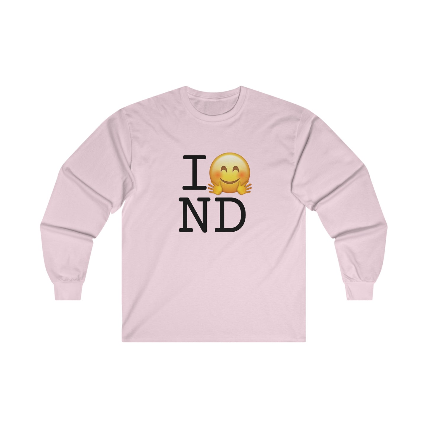 "I Hug North Dakota" Long Sleeve Shirt