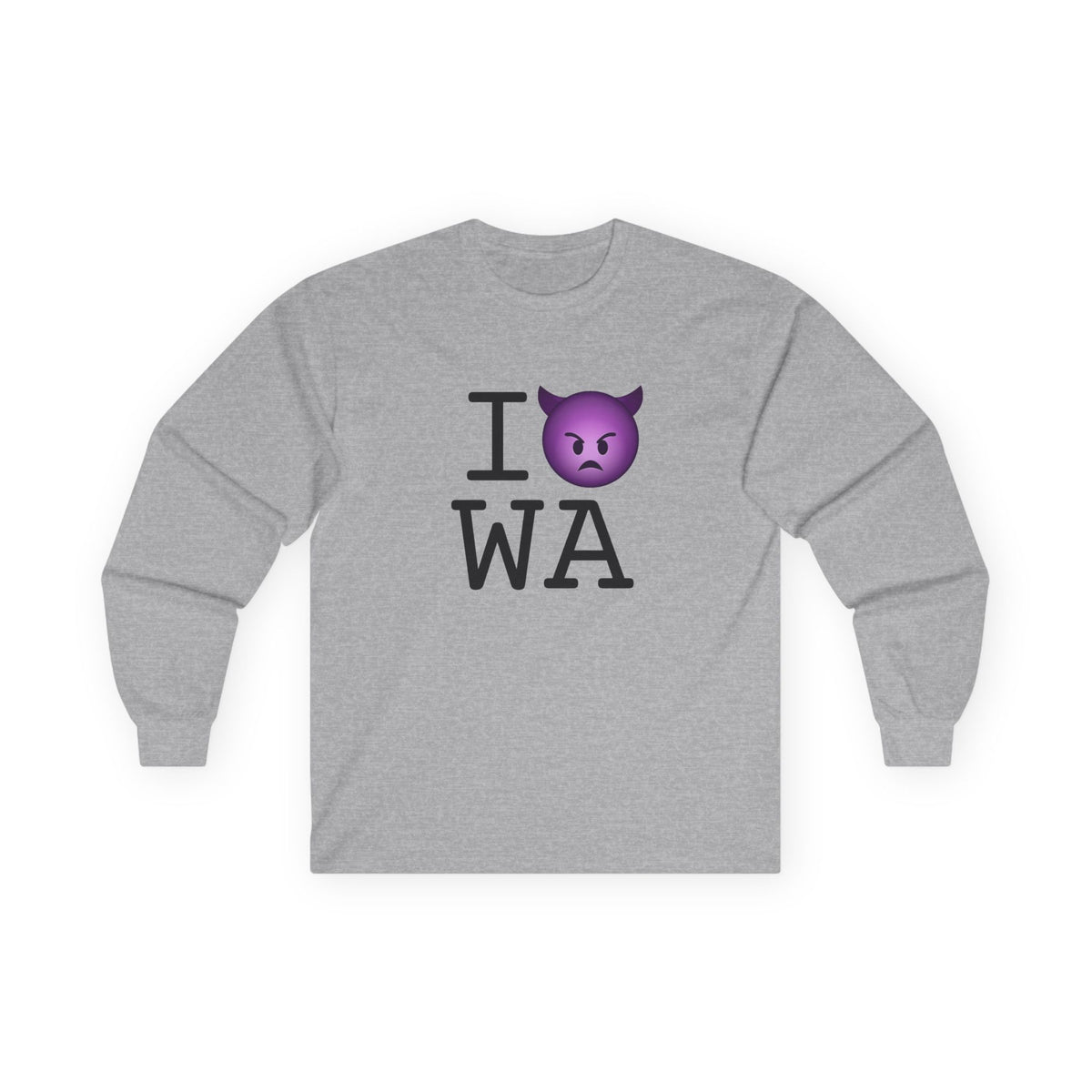 "I'm an Angry Devil about Washington" Long Sleeve Shirt