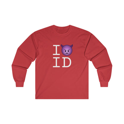 "I'm an Angry Devil about Idaho" Long Sleeve Shirt