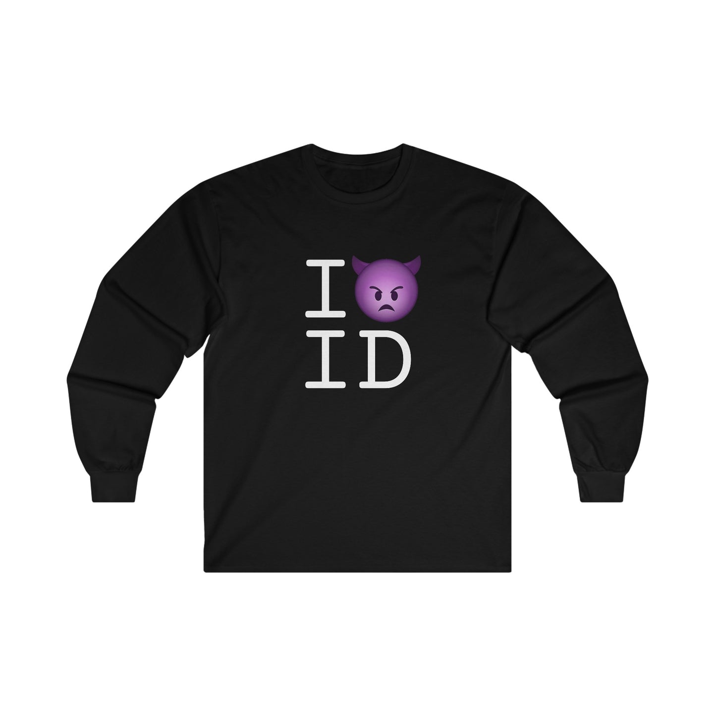 "I'm an Angry Devil about Idaho" Long Sleeve Shirt