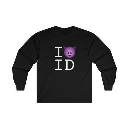 "I'm an Angry Devil about Idaho" Long Sleeve Shirt