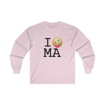 "I'm Crazy about Massachusetts" Long Sleeve Shirt