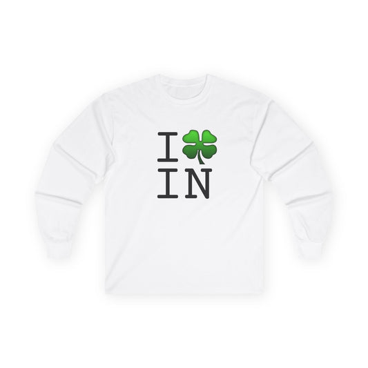 "I'm Lucky (Clover) in Indiana" Long Sleeve Shirt