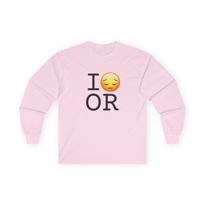 "I'm Depressed about Oregon" Long Sleeve Shirt