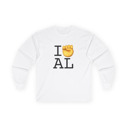 "I Raise my Fist with Alabama" Long Sleeve Shirt