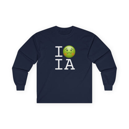 "I'm Nauseous about Iowa" Long Sleeve Shirt