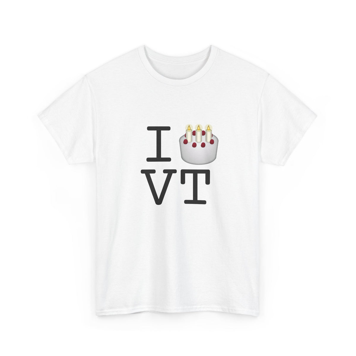 "I Birthday Cake Vermont" Tee