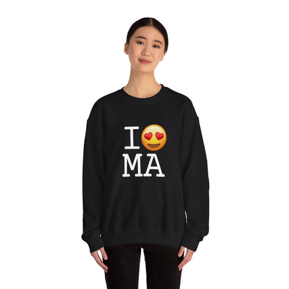 "I have Heart Eyes for Massachusetts" Sweatshirt