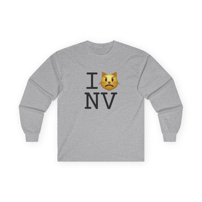 "I'm a Pouting Cat about Nevada" Long Sleeve Shirt