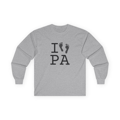 "I leave Footsteps in Pennsylvania" Long Sleeve Shirt