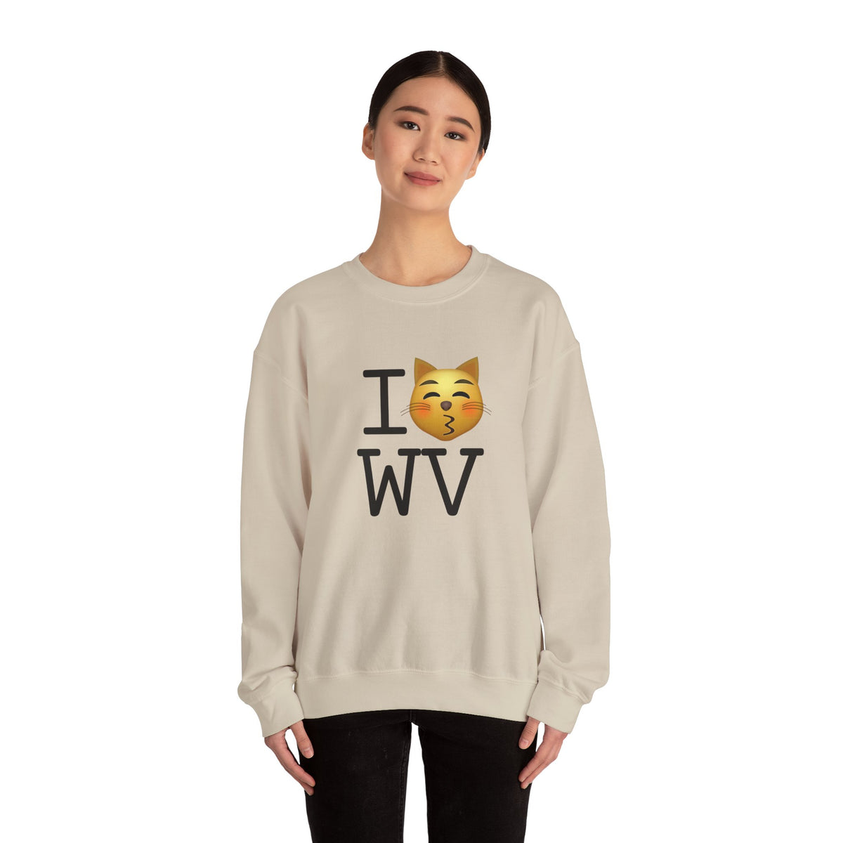"I'm a Kissing Cat toward West Virginia" Sweatshirt
