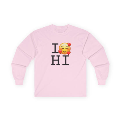 "I Adore Hawaii" Long Sleeve Shirt
