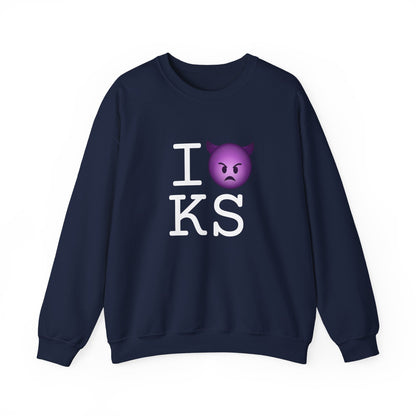 "I'm an Angry Devil about Kansas" Sweatshirt