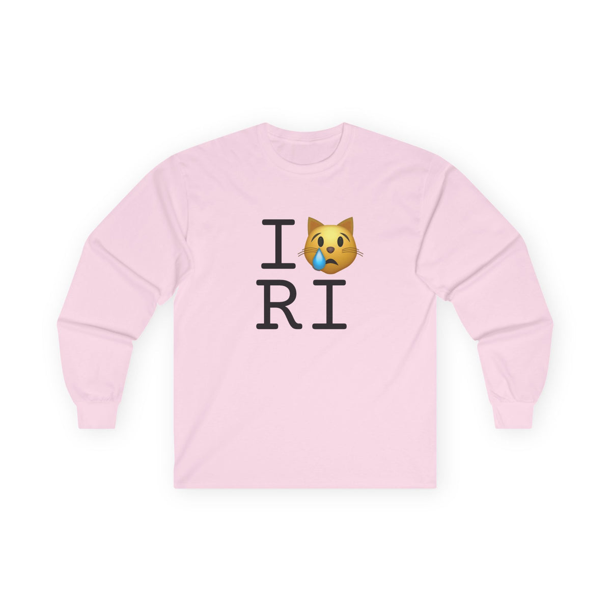 "I'm a Crying Cat about Rhode Island" Long Sleeve Shirt