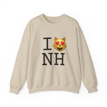 "I'm a Cat that Loves New Hampshire" Sweatshirt