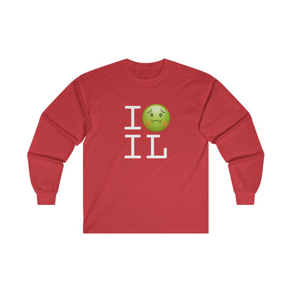 "I'm Nauseous about Illinois" Long Sleeve Shirt
