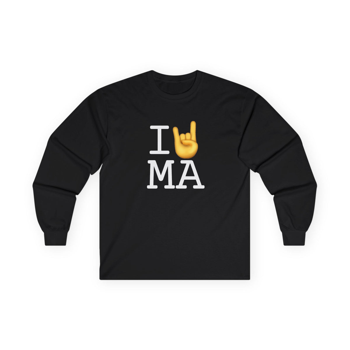 "I Rock On with Massachusetts" Long Sleeve Shirt