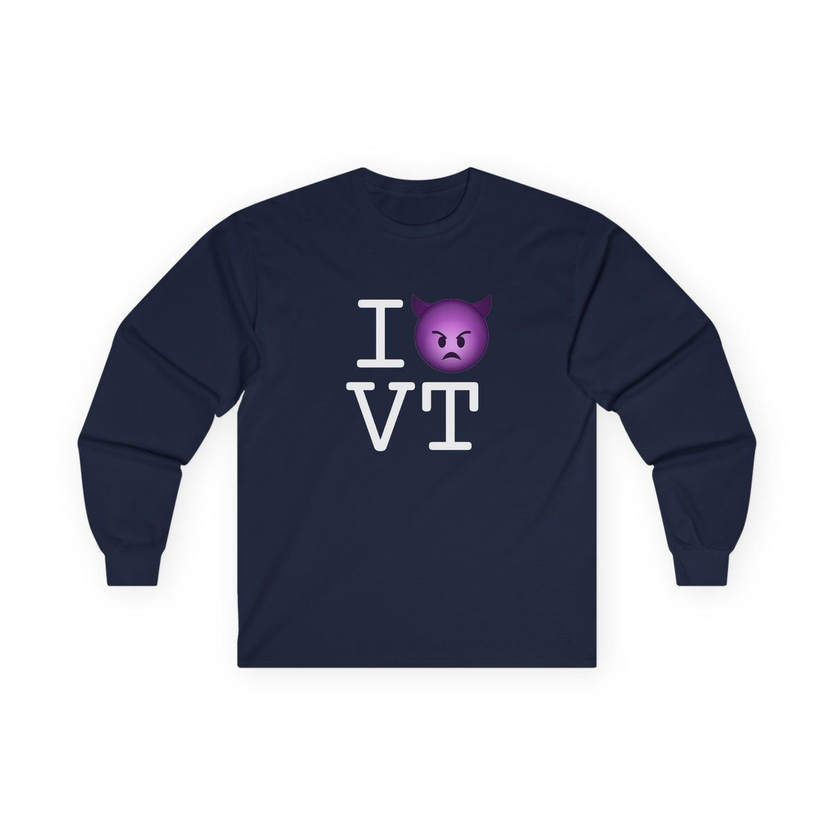 "I'm an Angry Devil about Vermont" Long Sleeve Shirt